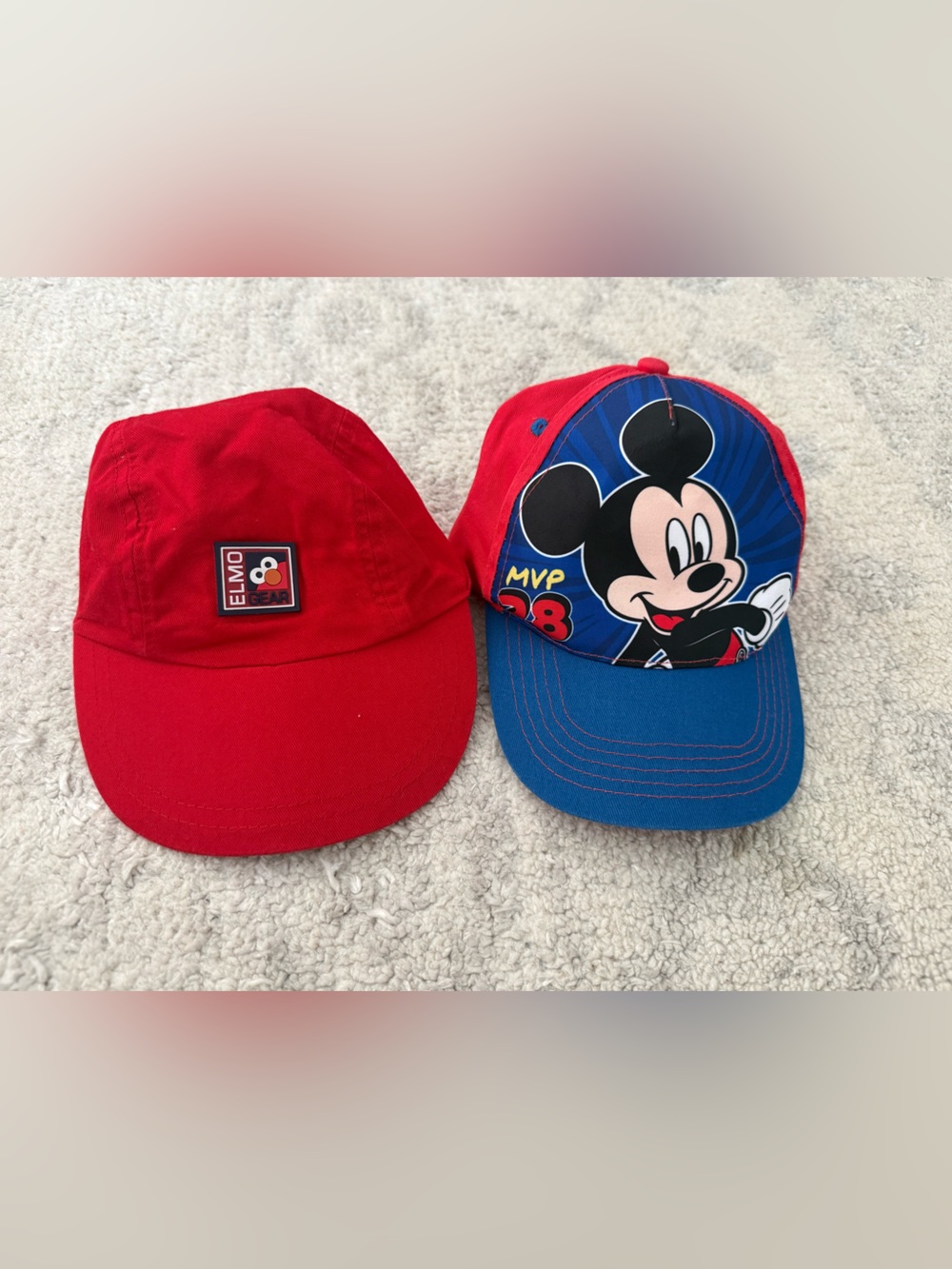 Elmo & Mickey Mouse toddler Hats